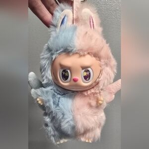Custom Angel Blue/Pink Labubu